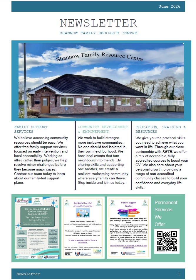 Page one of or June newsletter