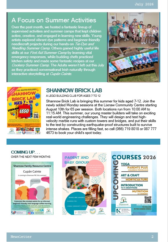 July Newsletter page 2